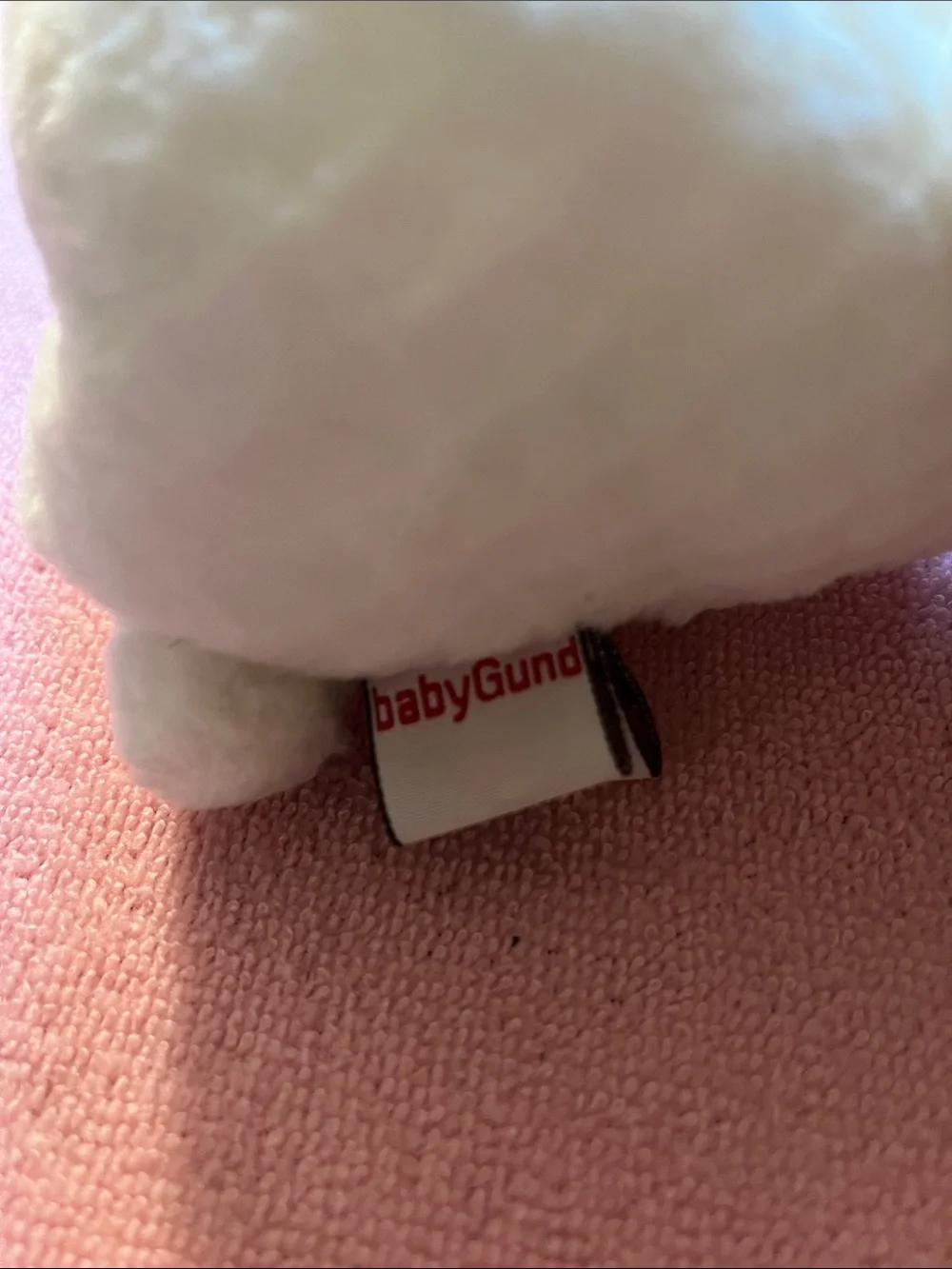 Plush White Teddy Bear with Ribbon - Soft Kids Toy by GUND